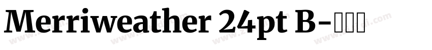 Merriweather 24pt B字体转换 Merriweather 24pt B字体转换
